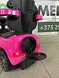 Детский толокар RiverToys Mercedes-Benz GL63 Z001ZZ-A (розовый бриллиант) 3 в 1 электромобиль,, фото 5
