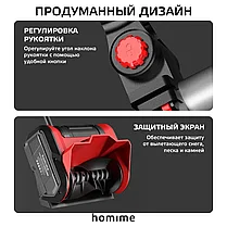 Снегоуборщик (снеголопата) аккумуляторный бесщеточный (30 см ширина, 2 АКБ 4 Ач), фото 3