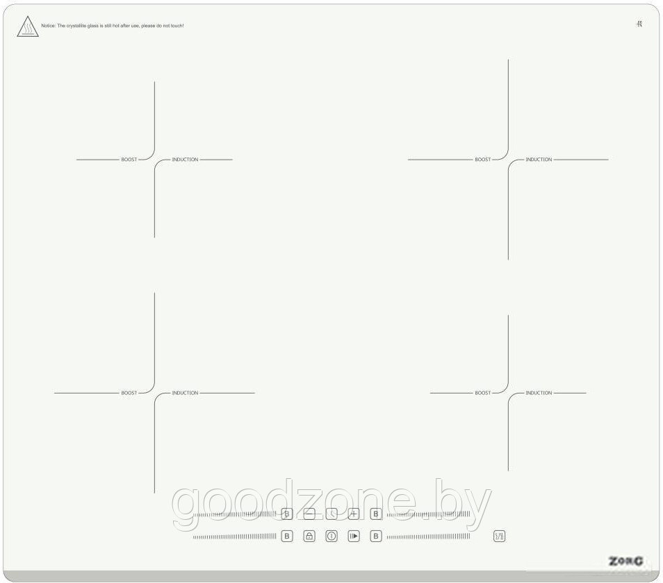 Варочная панель ZorG INO61 (белый)