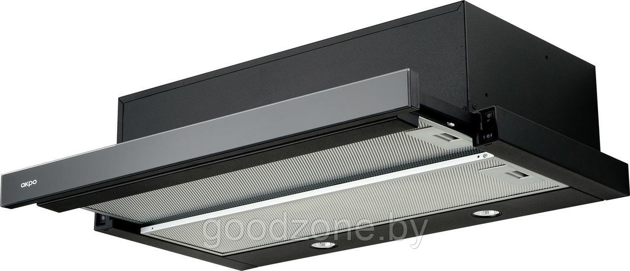 Вытяжка кухонная Akpo Light eco glass twin 50 WK-7 (черный)