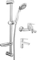 Комплект смесителей Rubineta Uno-10 + Uno-18 + Varianta Delta 625025