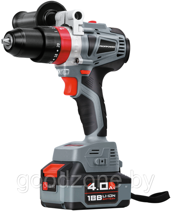 Ударная дрель-шуруповерт Profipower MKDHP-18V (с 2-мя АКБ, кейс)