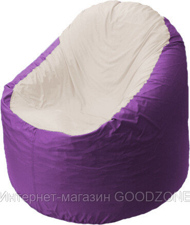 Кресло-мешок Flagman Bravo B1.1-40 (фиолетовый/бежевый)