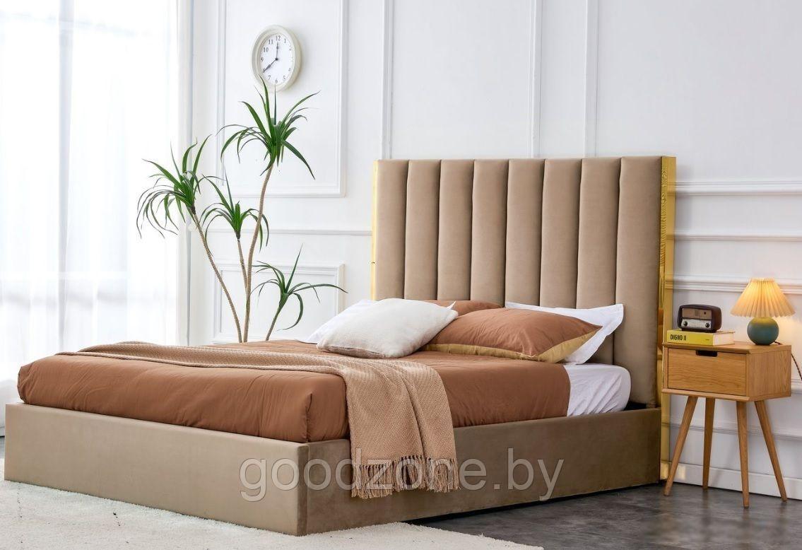 Кровать Halmar Palazzo 160x200 (бежевый/золотой)