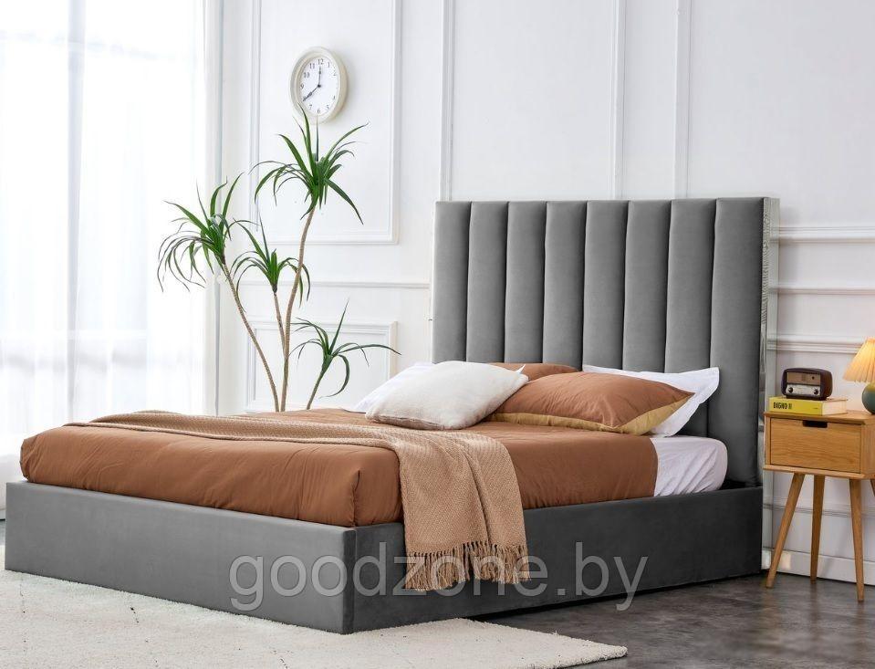 Кровать Halmar Palazzo 160x200 (серый/серебристый)
