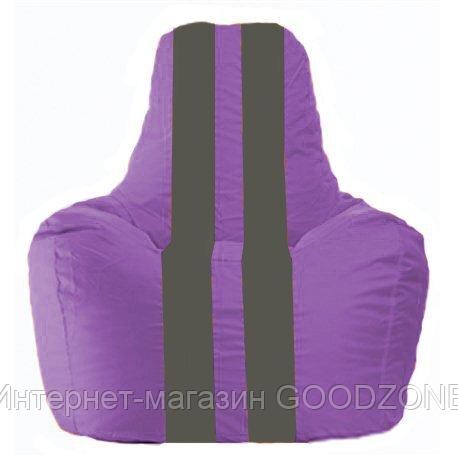 Кресло-мешок Flagman Спортинг С1.1-103 (сиреневый/темно-серый)