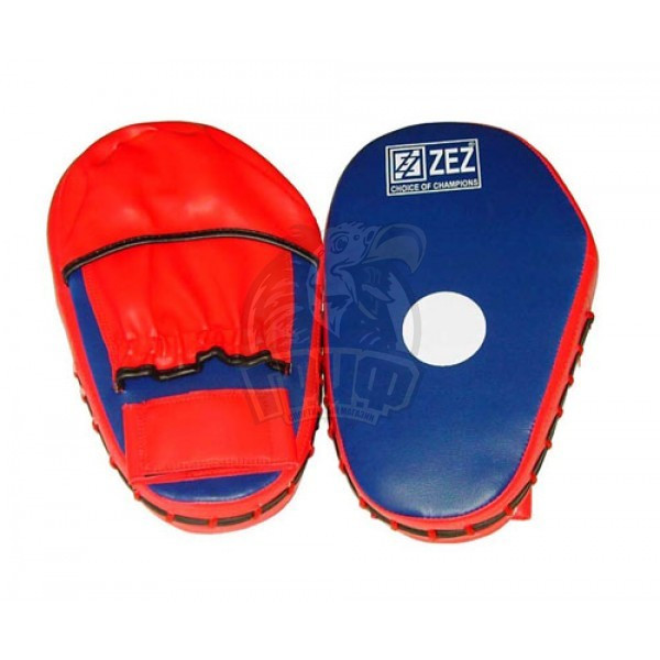 Лапы боксерские прямые Zez Sport ПВХ (арт. LAPA-P)