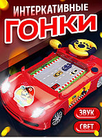 Детская развивающая игрушка SNI 86065 Машинка-тренажер подсветка фар, звуки, английский и русский язык Марио