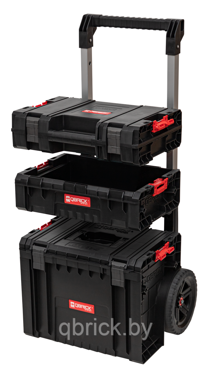 Набор ящиков Qbrick System PRO Set 7 Plus, черный