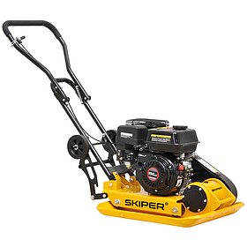 Виброплита SKIPER C160H-W (Honda GX270, 9.0л.с., плита 65х42см., 30.5кН, 15м/мин, реверс, колеса)