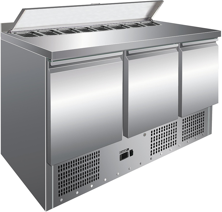 СТОЛ ХОЛОДИЛЬНЫЙ ДЛЯ САЛАТОВ COOLEQ S903-8GN 1/6 (1365x700x880/920мм, 220В ,0.24кВт; 400л, для 8хGN1/6)