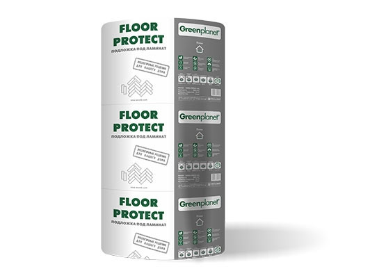 Звукопоглощающая подложка для ламината Greenplanet® Floor Protect