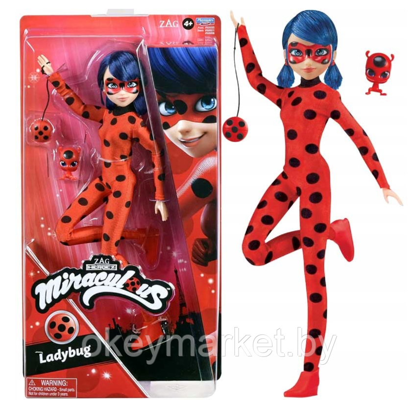 Кукла Леди Баг и Супер-кот, Леди Баг с аксессуарами 27 см, Miraculous, 50001