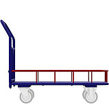 Тележка платформенная четырёхколёсная с бортиком 170мм ТПБ 5 700х1200, фото 2