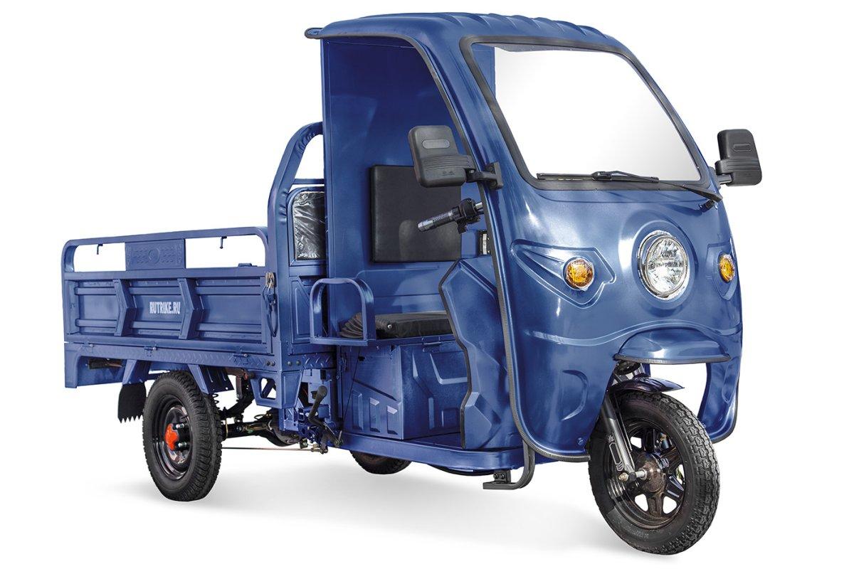 Грузовой электротрицикл Rutrike D4 КАБИНА 1800 60V1500W синий