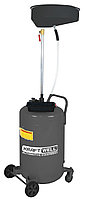 KraftWell KRW1803.80L Установка для слива масла/антифриза с круглой подъемной ванной, мобильная, объем 80 л