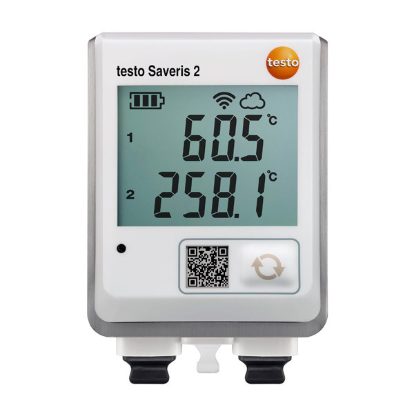 Testo Saveris 2-T3 WiFi-логгер данных с дисплеем и двумя разъемами для подключения внешних термопар - фото 1 - id-p235190719