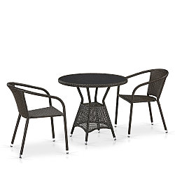 Комплект плетеной мебели T707ANS/Y137C-W53 2Pcs Brown