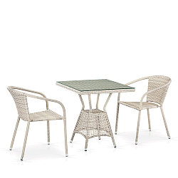 Комплект плетеной мебели T706/Y137C-W85 2Pcs Latte
