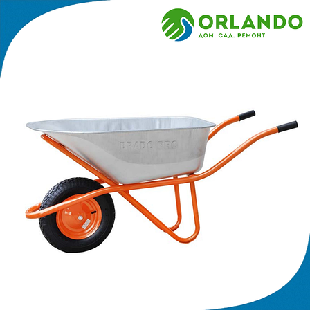 Тачка строительная BRADO 130 EXPERT PRO 130л/300кг, фото 2