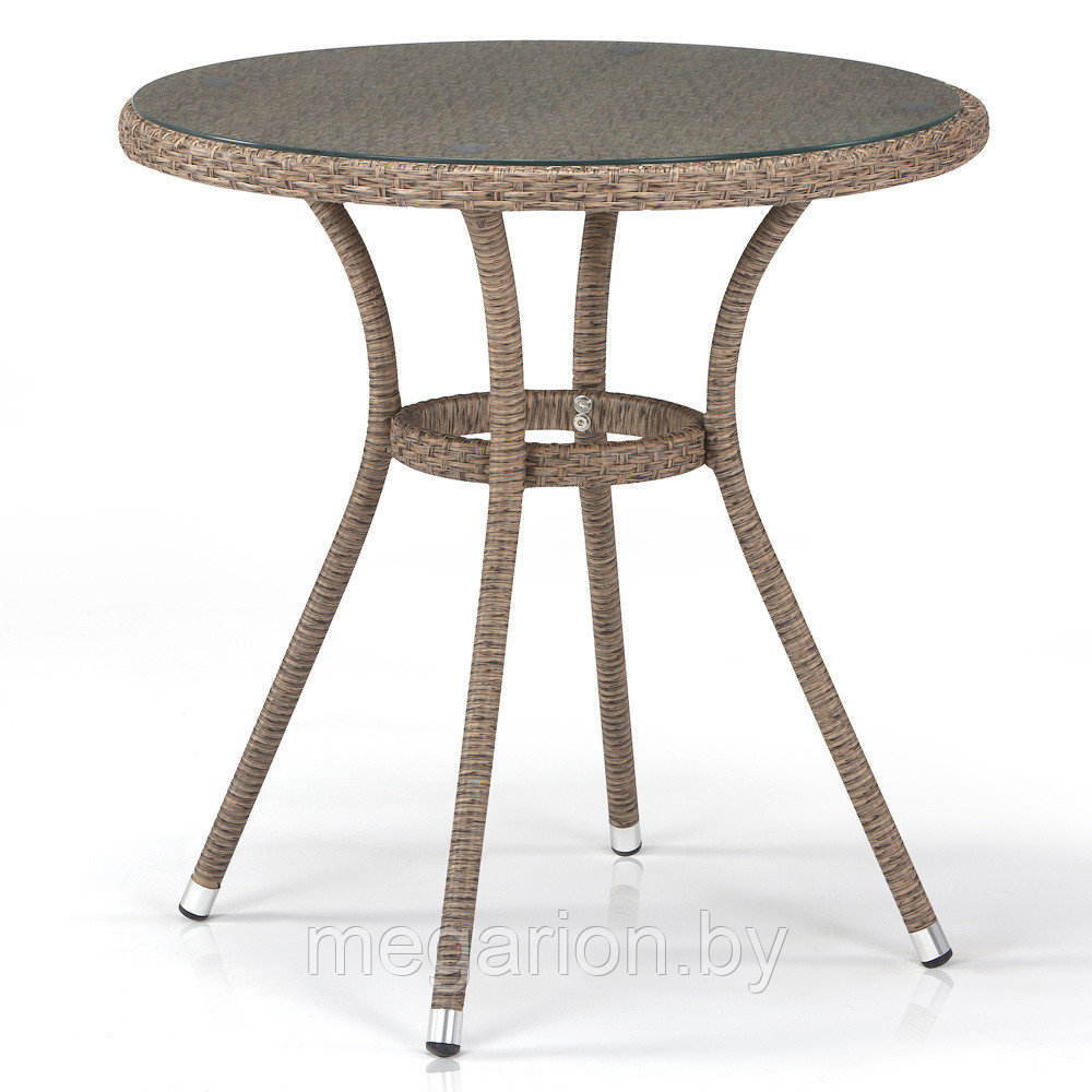 Плетеный стол T282ANT-W56-D72 Light Brown