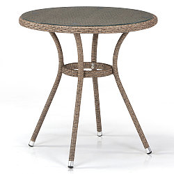 Плетеный стол T282ANT-W56-D72 Light Brown