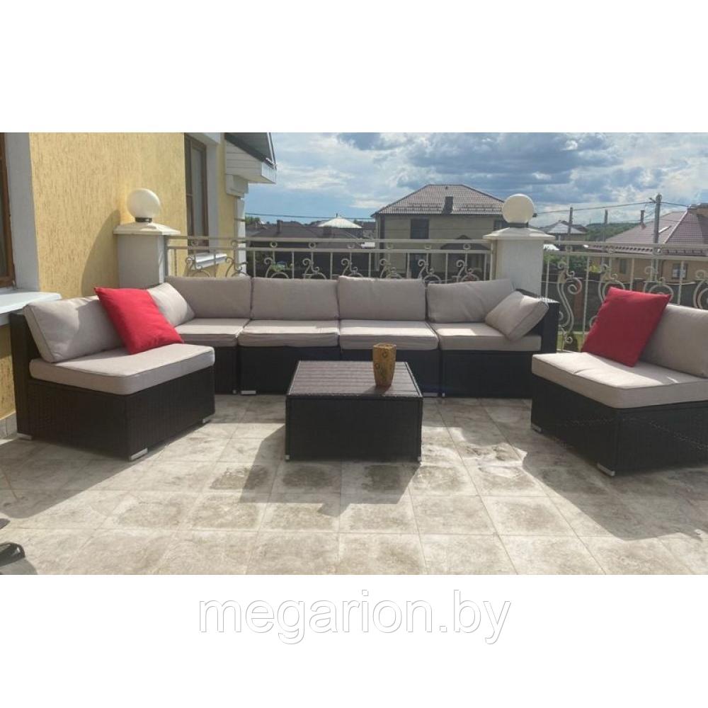 Плетеный модульный комплект YR822D Brown/Beige