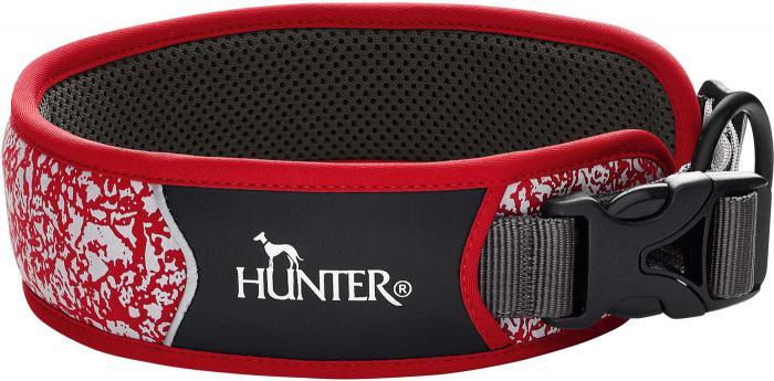 Ошейник Hunter Collar Divo Reflect 68976 (45-55/L красный/серый)