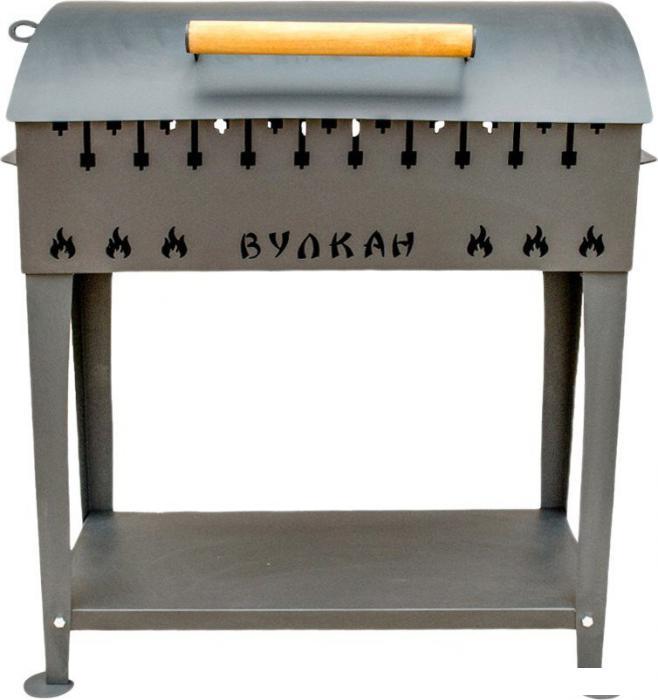 Мангал для дачи Вулкан Гриль XL 4 мм