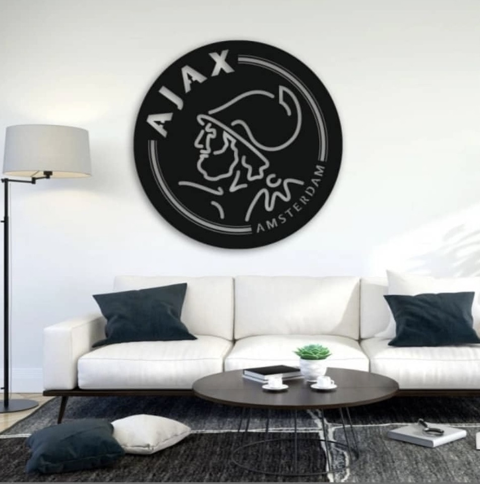 Настенное панно с эмблемой футбольного клуба AJAX 40 см