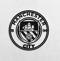 Настенное панно с эмблемой футбольного клуба MANCHESTER CITY 40 см