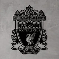 Настенное панно с эмблемой футбольного клуба LIVERPOOL 40*30 см