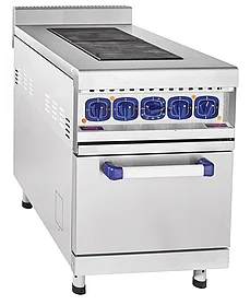 Плита электрическая ЭП-2ЖШ Abat (Абат)(550x950x950мм, 2 конфорки, стандартная духовка, лицев. нерж.)