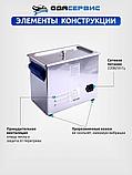 Ультразвуковая ванна с цифровым управлением, подогревом, дегазацией, импульсной очисткой 3Л ОДА Сервис ODA-P30, фото 6