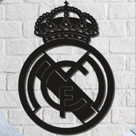 Настенное панно с эмблемой футбольного клуба REAL MADRID 50*70 см