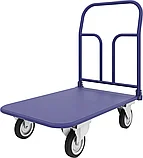 Тележка платформенная четырёхколёсная складная ручка, педаль. ТПСР 2 М (600х900), фото 2