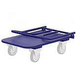 Тележка платформенная четырёхколёсная складная ручка, педаль. ТПСР 4 М Зацеп (600х1200), фото 2