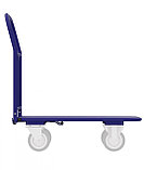 Тележка платформенная четырёхколёсная складная ручка, педаль. ТПСР 4 М Зацеп (600х1200), фото 4