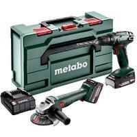 Наборы электроинструментов Metabo Combo Set 2.4.3 18 V 685204500 (шуруповерт, болгарка, 2 АКБ, кейс), фото 2