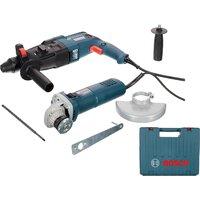 Наборы электроинструментов Bosch Professional 0615990M8H (перфоратор, УШМ, кейс)