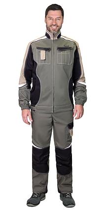 Куртка СИРИУС-КАСПИЙ оливковый с черным и песочным, СОП, фото 2