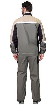 Куртка СИРИУС-КАСПИЙ оливковый с черным и песочным, СОП, фото 2