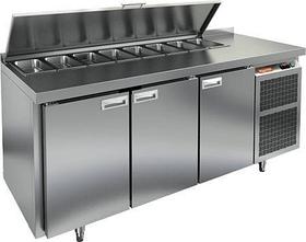 СТОЛ ДЛЯ САЛАТОВ HICOLD SL1-111GN C КРЫШК. (1835х700х850мм, 0,22, +2/+10, для 8хGN1/3)