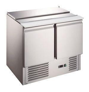 СТОЛ ДЛЯ САЛАТОВ HURAKAN HKN-SL2 (900x700x876мм, 220В, 240л, +2/+8, для 2xGN 1/1+3xGN 1/6)