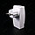 Разветвитель на 1 розетку + 2 USB с заземлением 16А белый корпус, фото 2