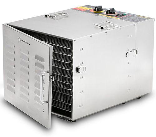 ДЕГИДРАТОР HURAKAN HKN-DHD10 (420x580x400, 220В, 1кВт, 16кг, 10 уровней, механическое управление)