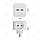 Разветвитель на 4 розетки 220V + 2xUSB 2400mA, 10А, белый, фото 2