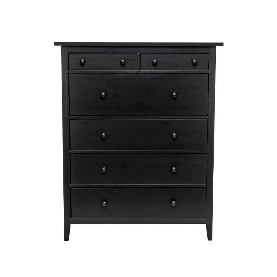Комод Leset Мира 06 черный ручки черные - фото 1 - id-p235248307