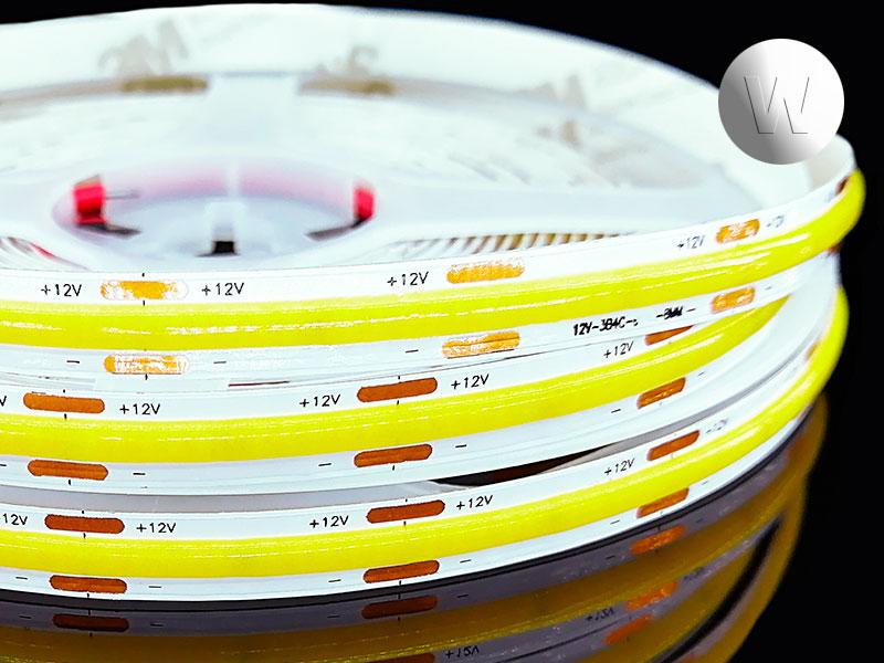 Светодиодная лента COB 528LED 12W 12V IP33 белый холодный