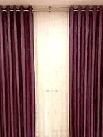 Комплект штор на люверсах софт мрамор 16. Фиолетовый антик, 1.5, 2.5